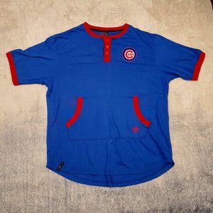 Vintage Enyce Chicago Cubs 2X blue shirt with red trim and font pockets